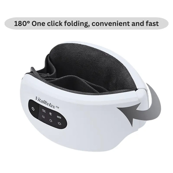 VitalRelax™ Eye Care Massager with Hot Compress, Electric Heating, and Bluetooth Music VitalRelax